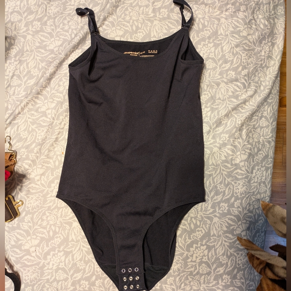 Shapermint Essentials Black Bodysuit